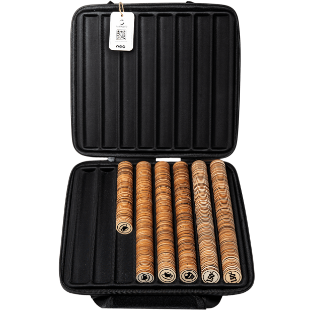 Wooden Case for Concession Stand Tokens | Cartaloto