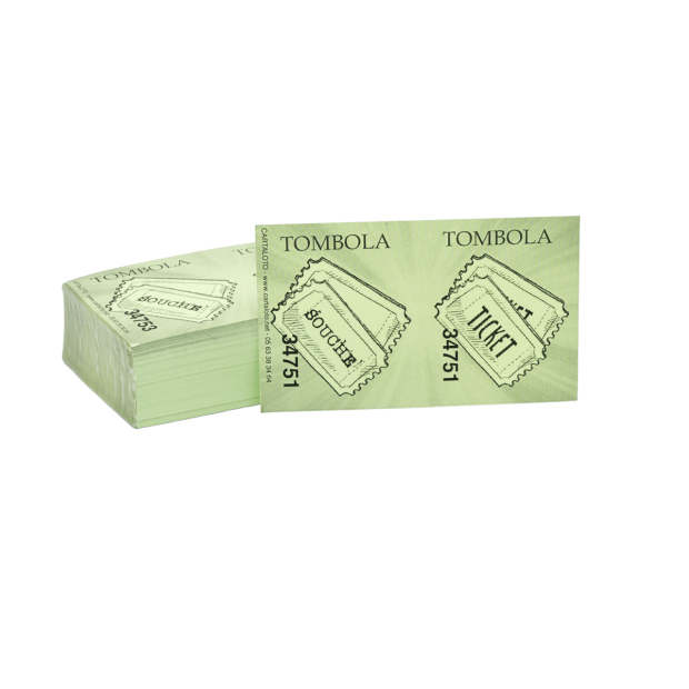 tickets tombola - vert