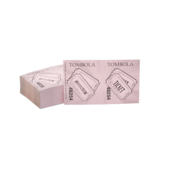 tickets tombola - rose