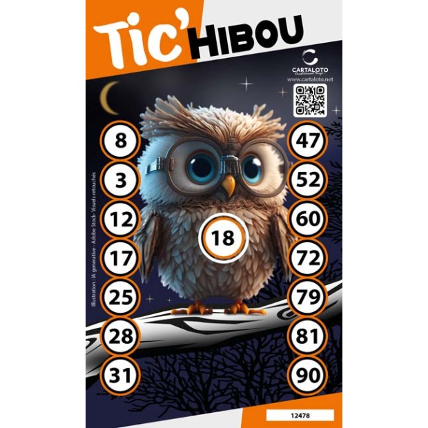 Tic'Chouette - Ticket loto porte-bonheur | Cartaloto