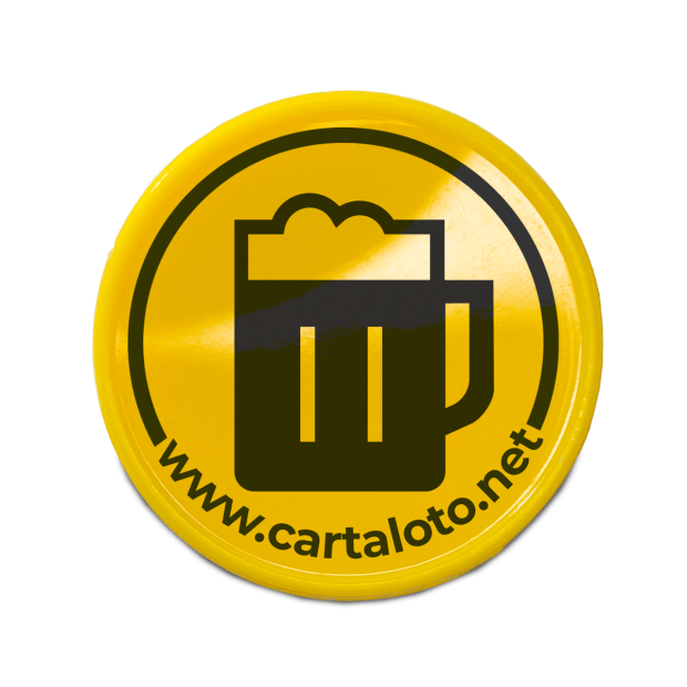 100 Jetons Plastique - Bière | Cartaloto