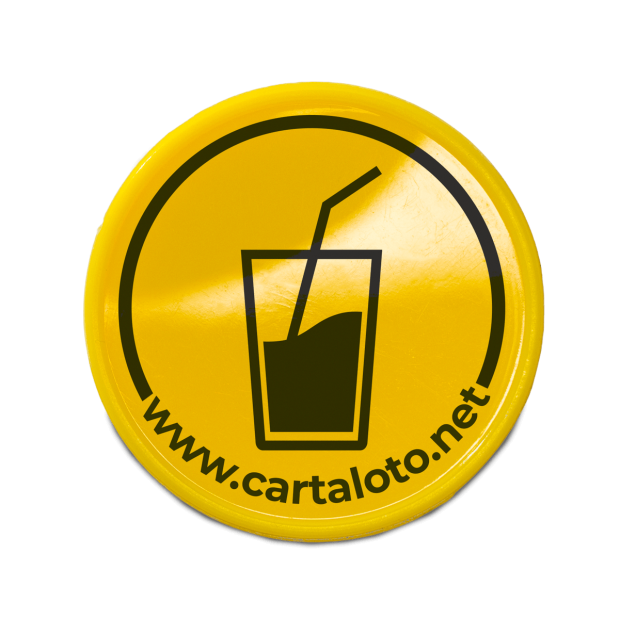 100 Plastic Tokens - Beverage | Cartaloto