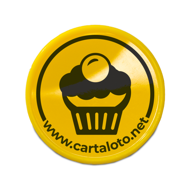 100 Plastic Tokens - Dessert | Cartaloto