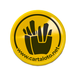 100 Plastic Tokens - Fries | Cartaloto