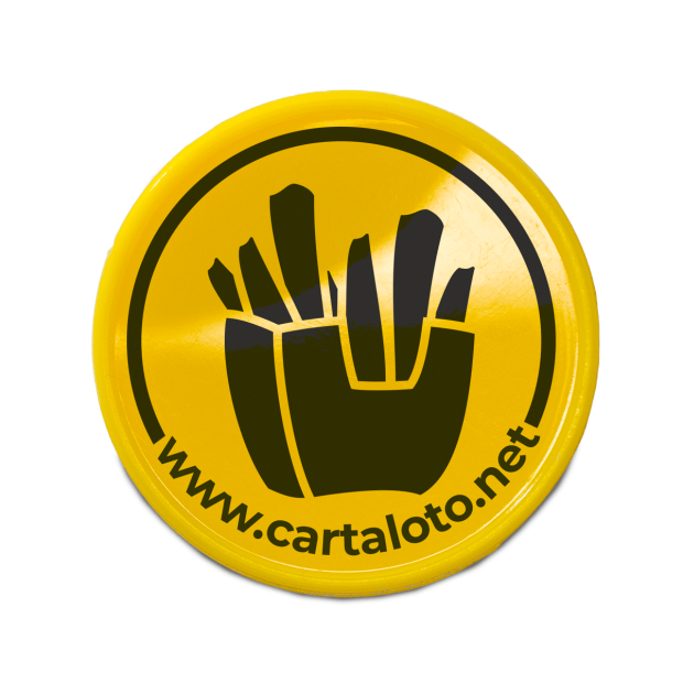 100 Plastic Tokens - Fries | Cartaloto