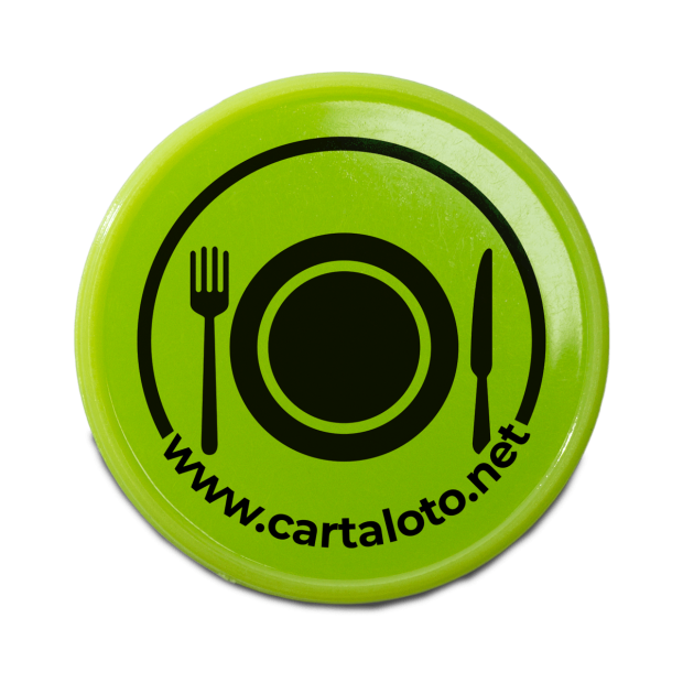Jetons plastique buvette - repas vert - face