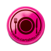 Jetons plastique buvette - repas rose - face