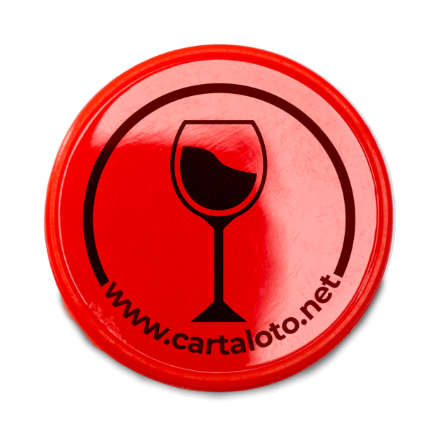 100 Plastic Tokens - Wine | Cartaloto