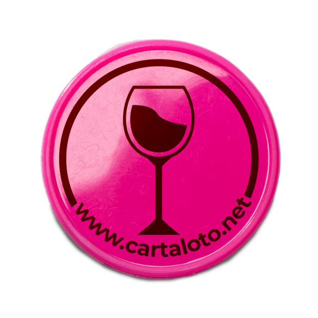 100 Plastic Tokens - Wine | Cartaloto