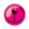 Jetons plastique buvette - vin rose - face