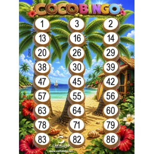 Partie Spéciale Coco Bingo : Le Loto Au Thème Tropical | Cartaloto