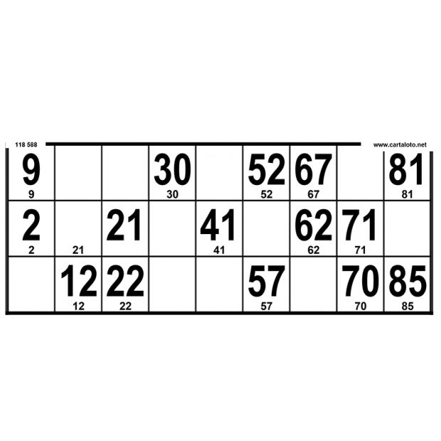 500 Hard large bingo cards I Low vision bingo cards set I Bingo game