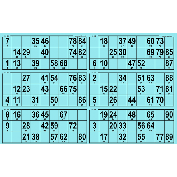 84 planches de loto 6 grilles grand format rigides I Personnalisées ⭐