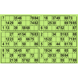 84 planches de loto 6 grilles grand format rigides I Personnalisées ⭐