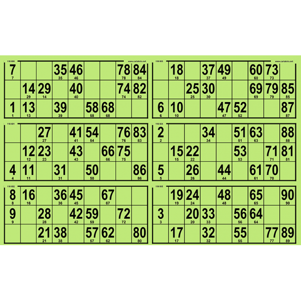 84 planches de loto 6 grilles grand format rigides I Personnalisées ⭐