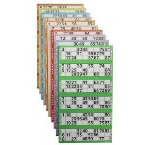 Jumbo Bingo Bloc I Carnet bingo I Grilles de bingo prédécoupés