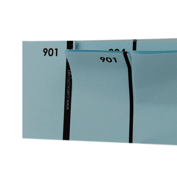 10 Carnets à souche vierges de 100 tickets - 3 parties I Bloc vendeur