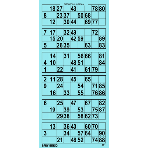 Baby bingo I Partie de loto spéciale I Grille de bingo à usage unique