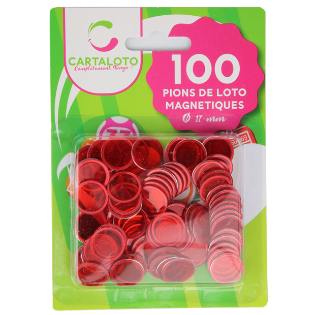 24 bags of 100 magnetic bingo game chips I Magnetic wand chips