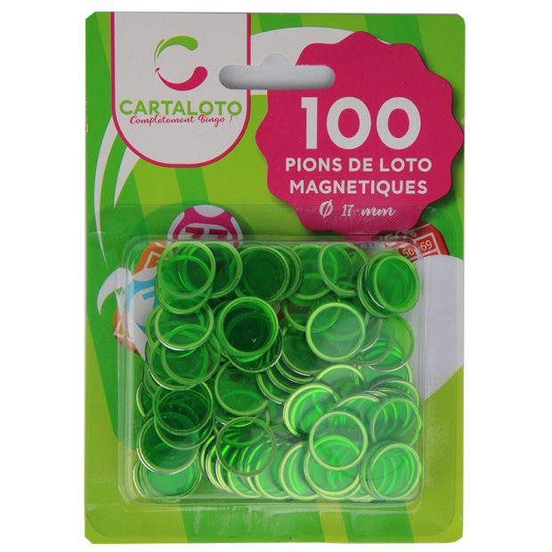 24 sachets de 100 pions loto magnétiques I Jetons loto magnétique