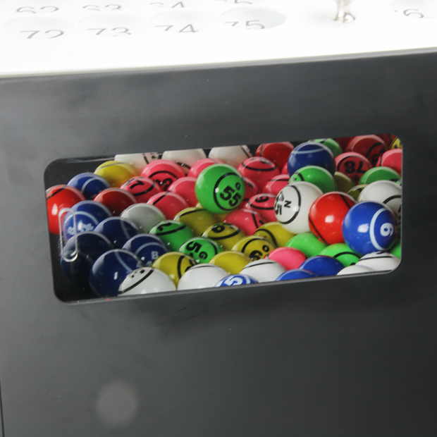 boulier à soufflerie avec balles de loto
