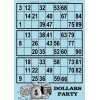 Dollar Party 3 grids bingo cards I Bingo disposable cards