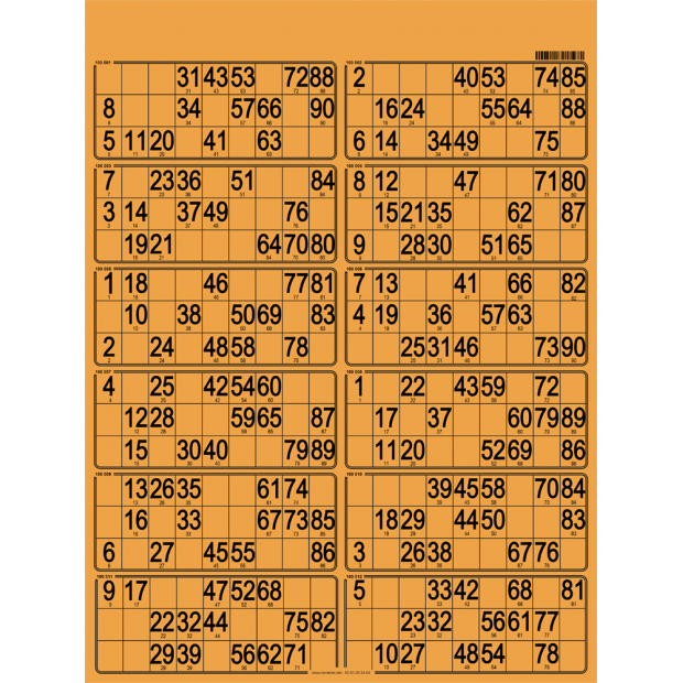 42 planches de loto 12 grilles en carton très rigide I Personnalisées